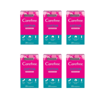 Carefree Cotton Pantyliners Fresh Scent 20 Pack - Pack of 6