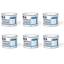 151 Coatings Radiator Enamel White Gloss Paint 180ML - Pack of 6