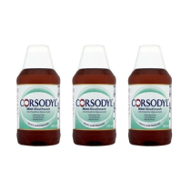 Corsodyl Mint Mouthwash Treats Gums Problems 300ml - Pack of 3