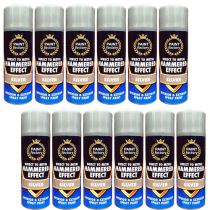 Paint Factory Hammered Effect Spray Paint Silver 400ml - Pack of 12