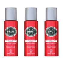 Brut Attraction Totale Deodorant Spray 200ml - Pack of 3