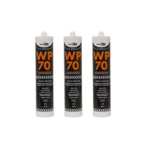 Bond It WP70 Brown Low Modulus Neutral Cure Silicone Sealant Durable Sealing 300ml - Pack of 3