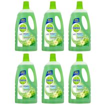 Dettol Power & Fresh Multi Purpose Cleaner Green Apple 1L - Pack of 6