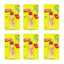 Carmex Cherry Moisturising Lip Balm Tube SPF 15 10g - Pack of 6