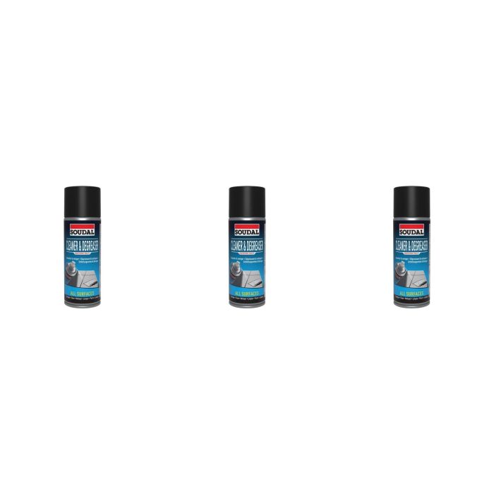 Soudal Cleaner & Degreaser For All Surfaces 400ml - Pack of 3