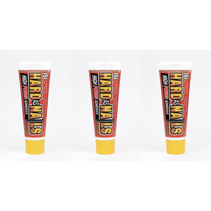 151 Hard as Nails Exterior High Powered Adhesive 180ml - Pack of 3