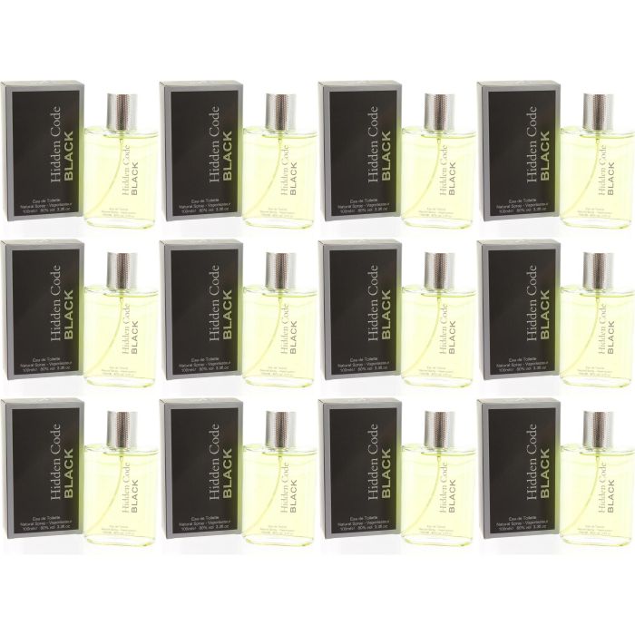 Hidden Code Eau De Toilette Black 100ml - Pack of 12