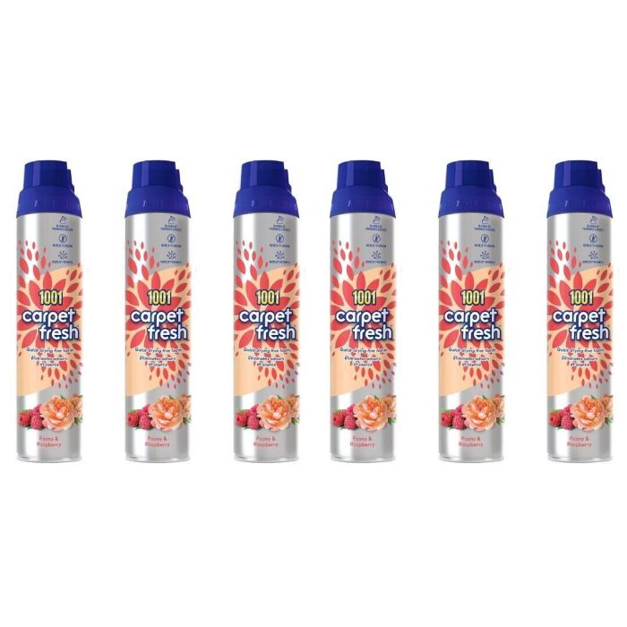 1001 Carpet Freshener Peony & Raspberry 300ml - Pack of 6