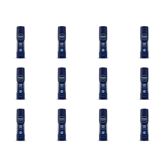 Nivea Men Cool Kick Anti Perspirant Deodorant 150ml - Pack of 12