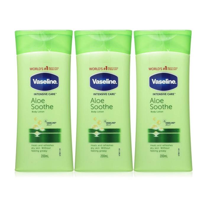 Vaseline Intensive Care Aloe Vera Body Lotion 200ml bottle
