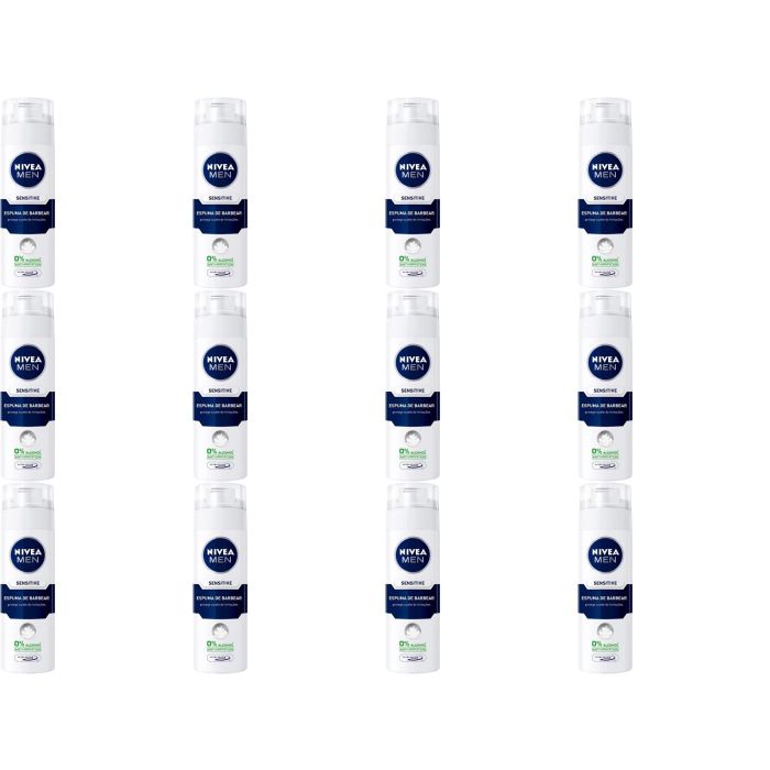 Nivea Men Sensitive Shave Foam Ultra Glide 200ml - Pack of 12