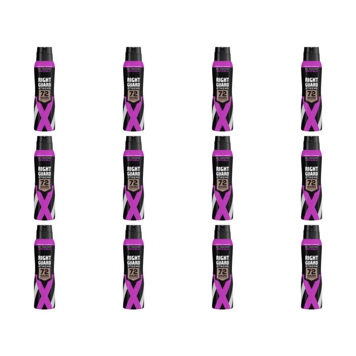Right Guard Invisible Anti-Perspirant Deodorant Spray 150 ml - Pack of 12