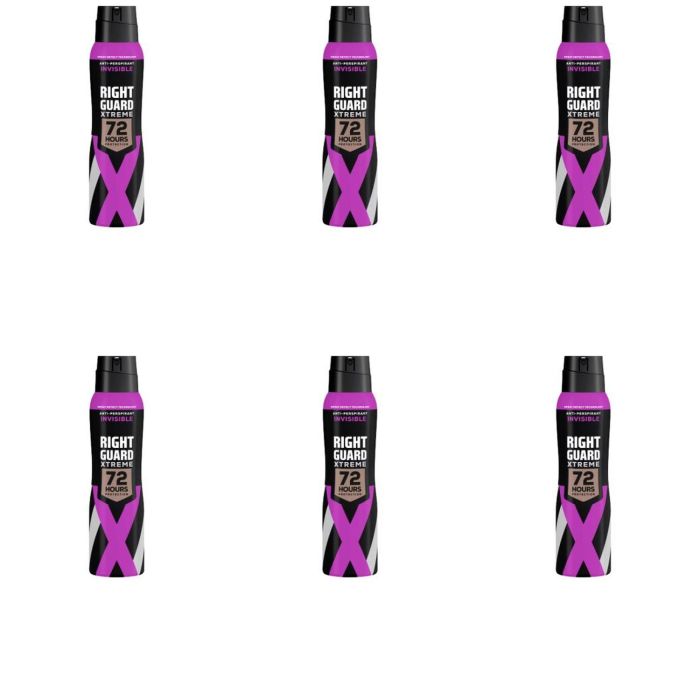 Right Guard Invisible Anti-Perspirant Deodorant Spray 150 ml - Pack of 6