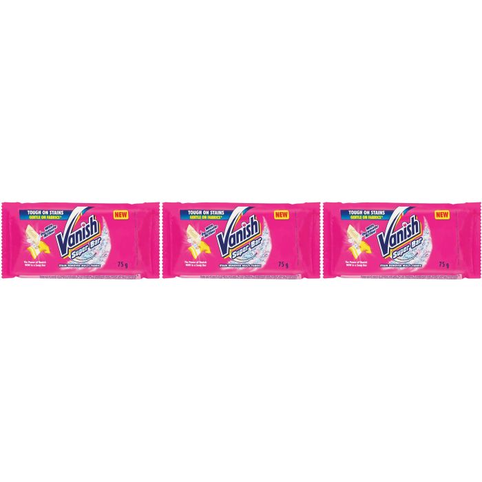 Vanish Stain Remover Bar Super Bar 75g - Pack of 3