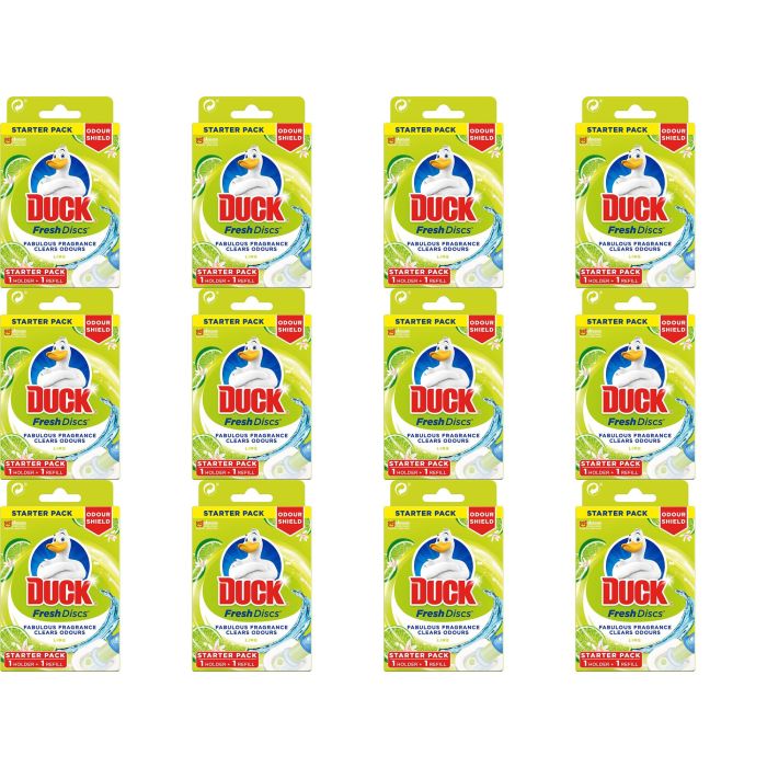 Toilet Duck Fresh Disc Clear Odours Gel Lime 36ml - Pack of 12