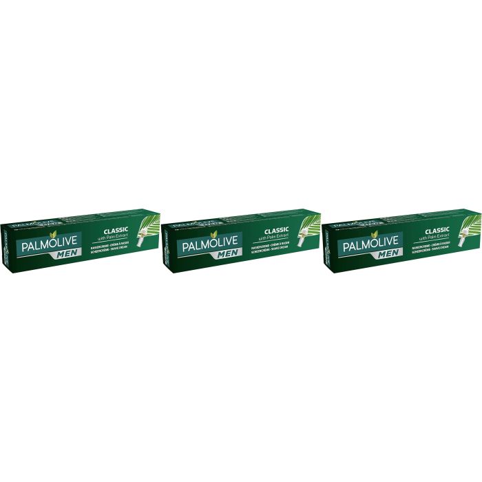 Palmolive Classic Lather Shave Cream with Palm Extract 100ml - Pack of 3