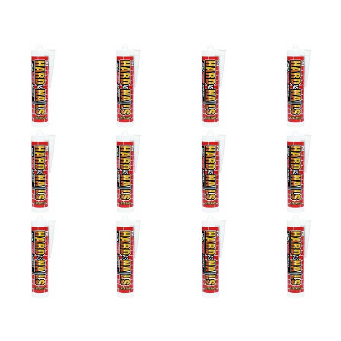 151 Hard As Nails Exterior High Power Adhesive Cartridge 280ml - Pack of 12
