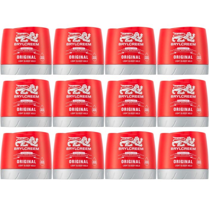 Brylcreem Men's Hair Dressing Cream Original Protein Enriched 150ml - Pack of 12