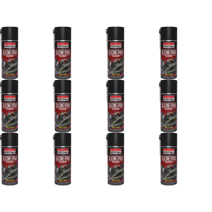 Soudal Multiuse Silicone Spray 400ml - Pack of 12