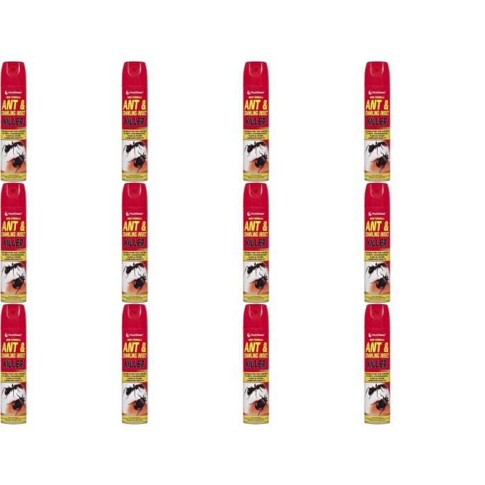 PestShield Ant & Crawling Insect Killer Spray Can 300ml - Pack of 12