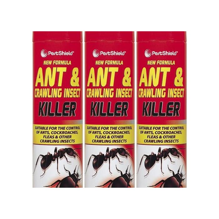 PestShield Ant & Crawling Insect Killer Spray Can 300ml - Pack of 3