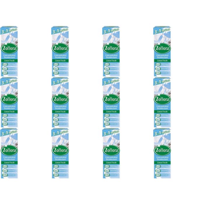 Zoflora Concentrated Disinfectant Linen Fresh 3in1 Action 120ml - Pack of 12