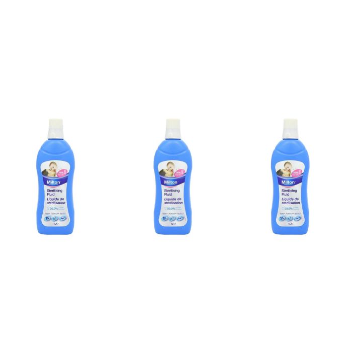 Milton Sterilising Fluid 1 Litre - Pack of 3