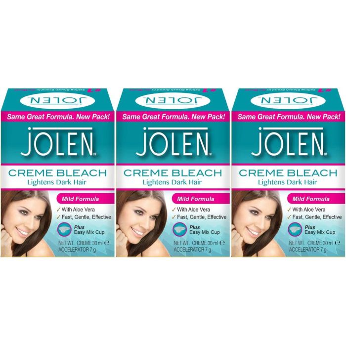 Jolen Mild Facial Bleach 30ml - Pack of 3