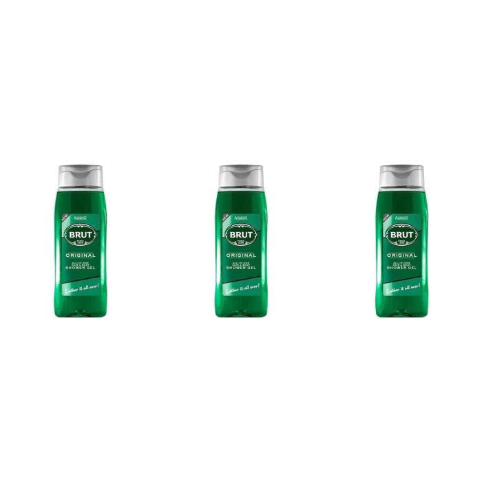 Brut Original ALL-IN-ONE Shower gel for Hair & Body 500ml - Pack of 3
