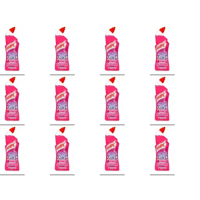 Harpic Active Fresh Pink Blossom 750ml - Pack of 12