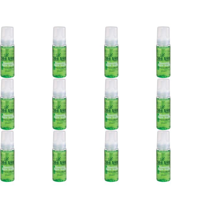 Tea Tree Foaming Face Wash 200ml bottle on a clean bathroom shelf
