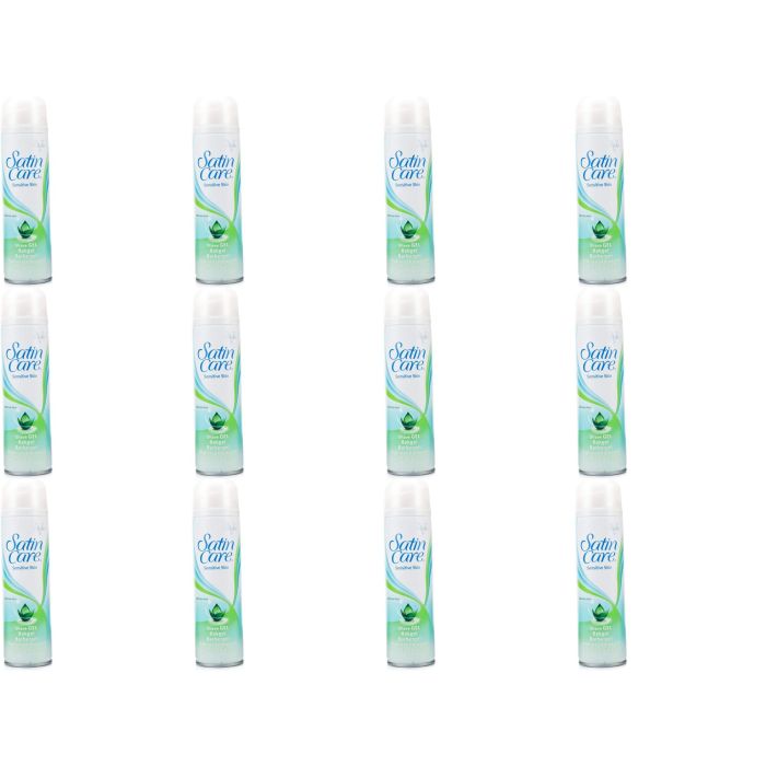Gillette Satin Care Sensitive Skin Shaving Gel 200ml - Pack of 12