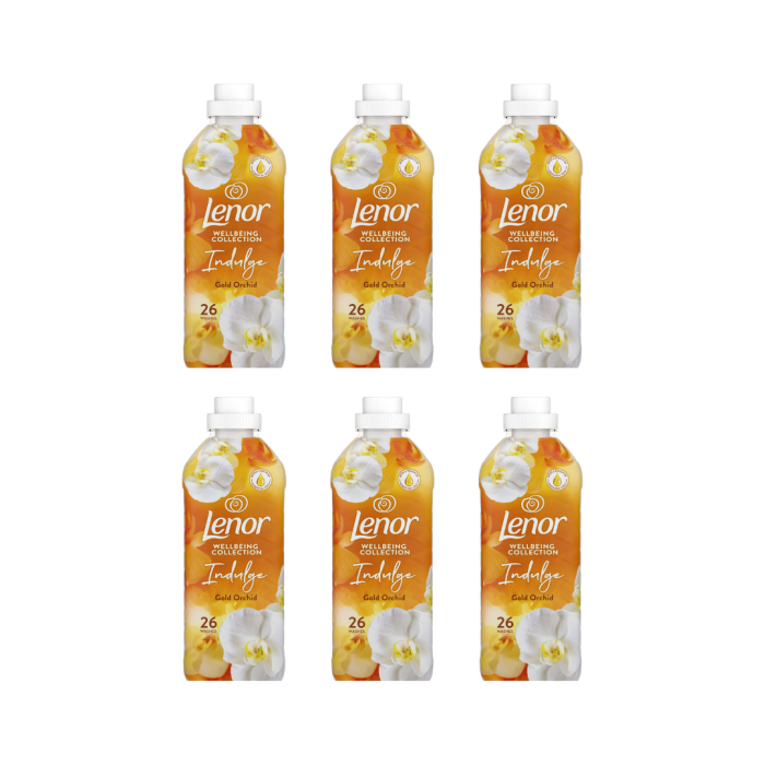 Lenor Fabric Conditioner Gold Orchid 858ml - Pack of 6