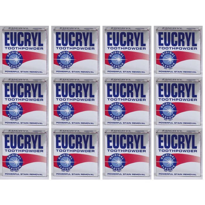 Eucryl Smokers Tooth Powder Original 50g - Pack of 12