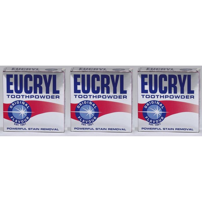 Eucryl Smokers Tooth Powder Original 50g - Pack of 3