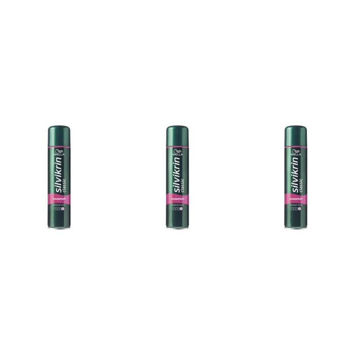 Wella Silvikrin Classic Hairspray Maximum Hold 250ml - Pack of 3