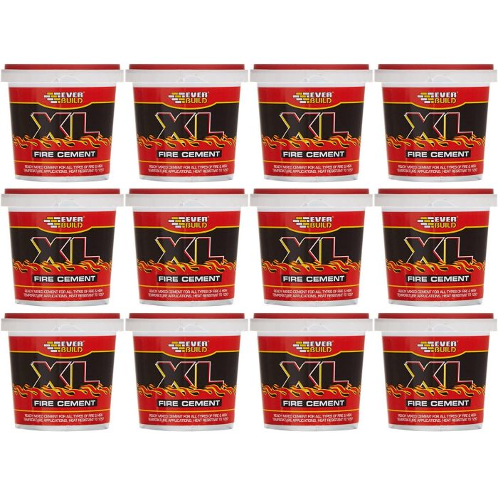Everbuild XL Fire Cement Buff 1 kg - Pack of 12