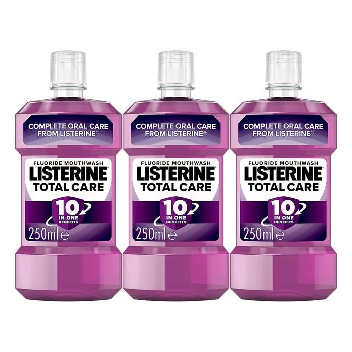 Listerine Total Care Mouthwash 250ml - Pack of 3