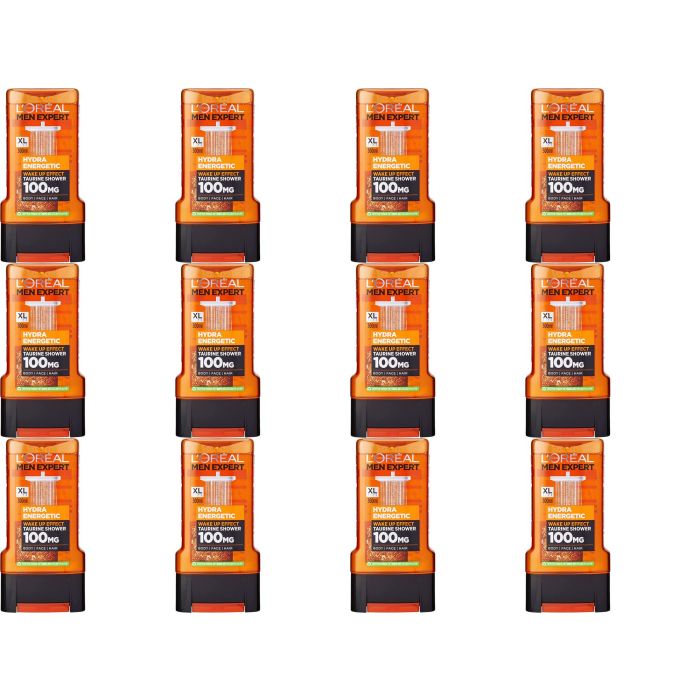 Loreal Men Expert Shower Gel Hydra Energetic 300ml - Pack of 12