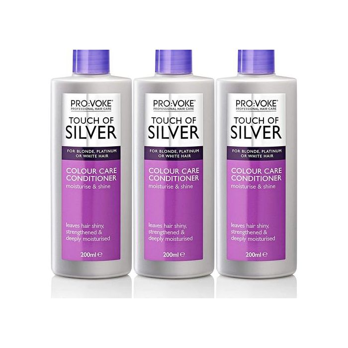 PROVOKE Touch of Silver Colour Care Conditioner 200ml - Pack of 3