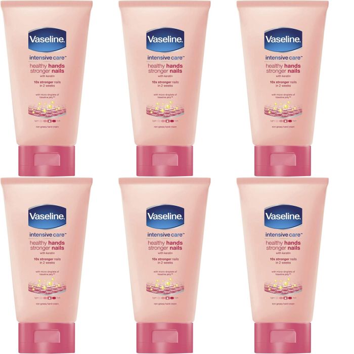 Vaseline Healthy Hands & Stronger Nails Lotion 75ml - Pack of 6