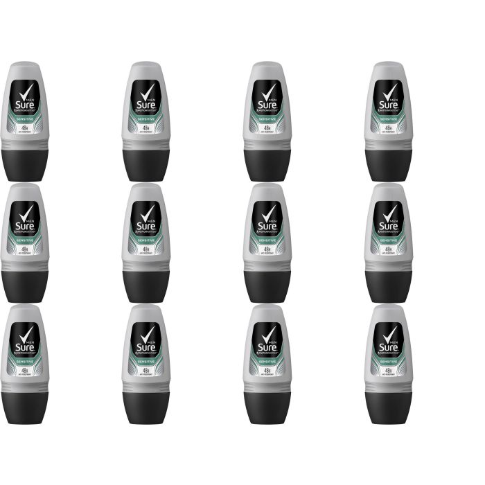 Sure Men Motion Sense Sensitive Antiperspirant Roll-On 50ml - Pack of 12