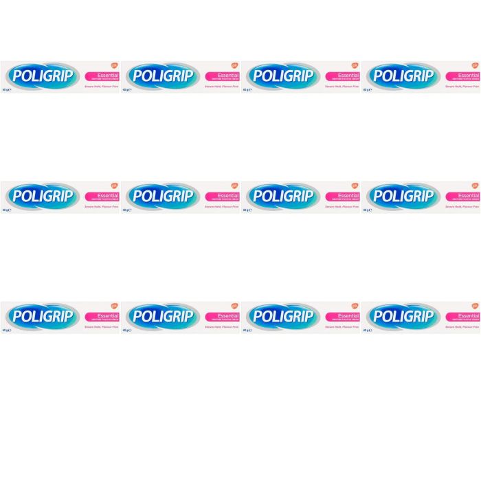 Poligrip Flavour Free Essential 40g - Pack of 12