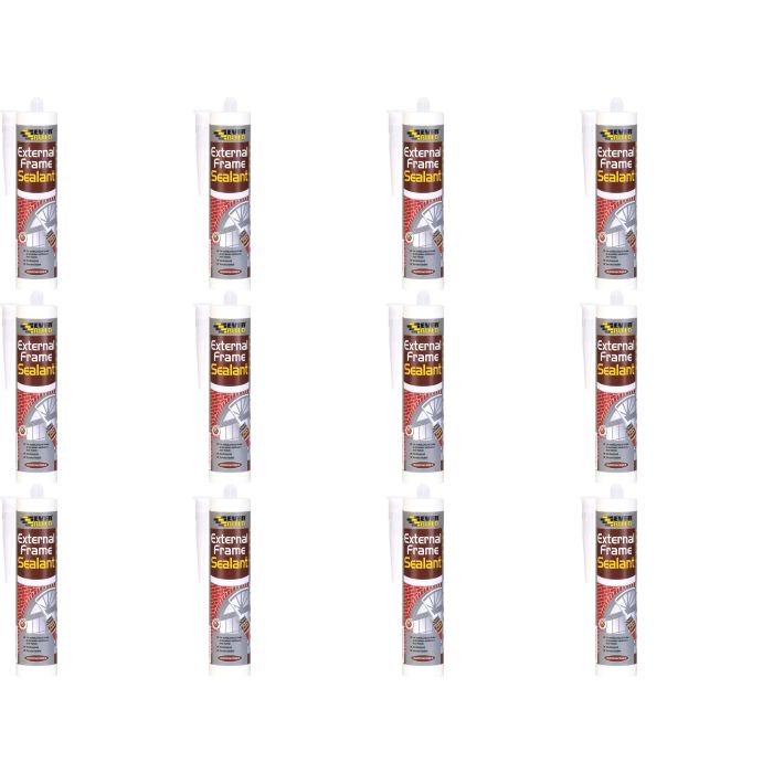 Everbuild Window and Door Frame Acrylic Sealant White 290ml - Pack of 12