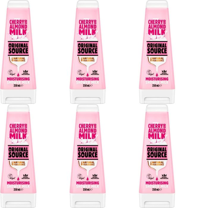 Original Source Cherry & Almond Shower Milk 250ml - Pack of 6