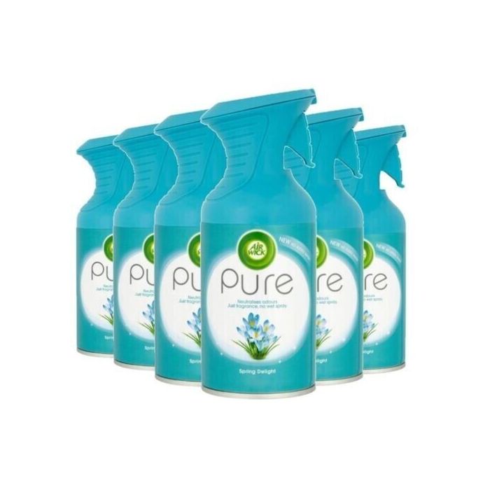 Airwick Pure Aerosol Spray Air Freshener Spring Delight 250ml 
