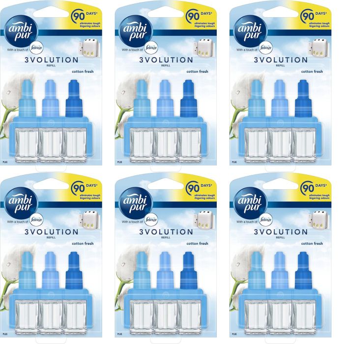 Febreze 3Volution Plug In Refill Cotton Fresh 20ml bottle

