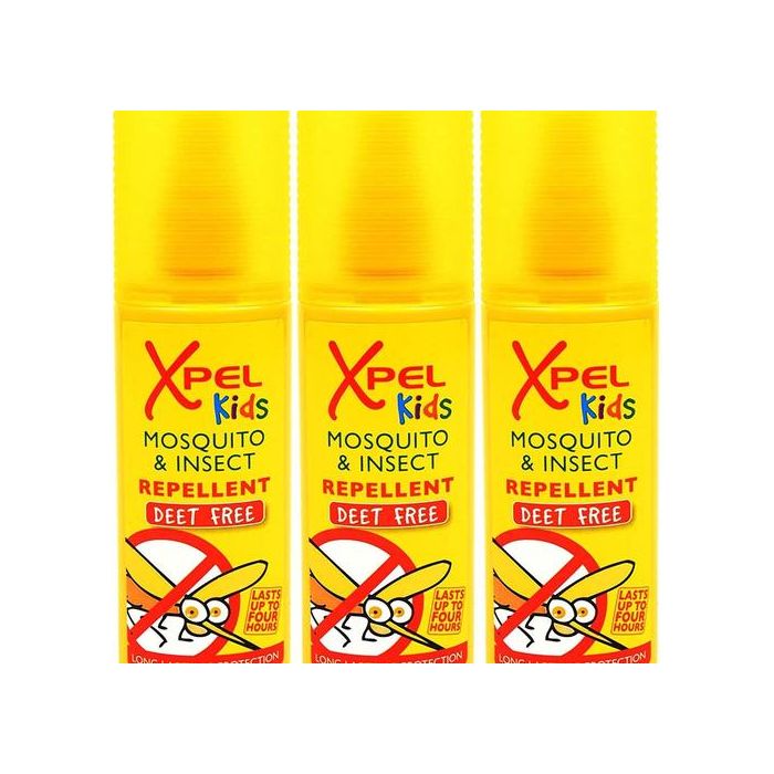 Xpel Kids Mosquito & Insect Repellent Deet Free 70ml - Pack of 3