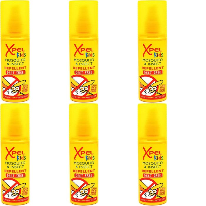 Xpel Kids Mosquito & Insect Repellent Deet Free 70ml - Pack of 6