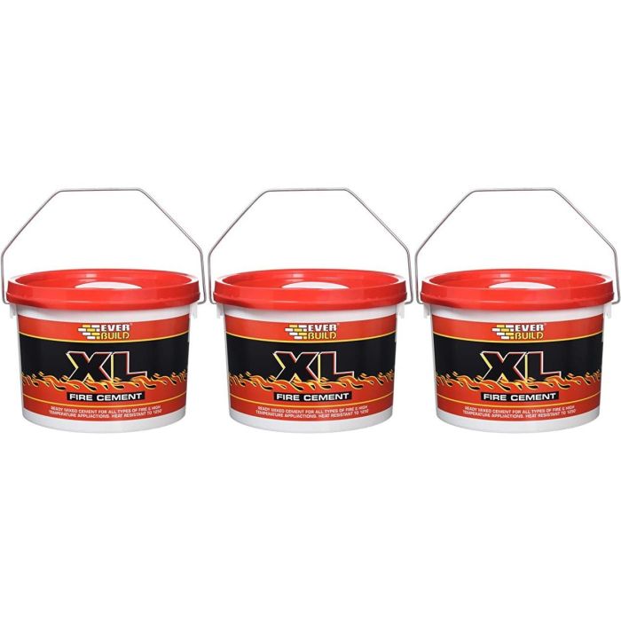 Everbuild XL Fire Cement Buff 2 kg - Pack of 3